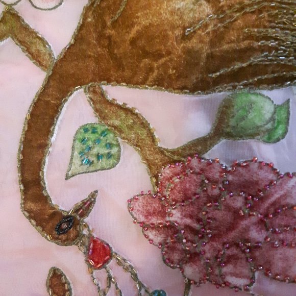 Hand made beaded long scarf or wrap - Picture 6 of 9